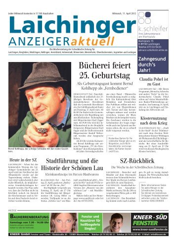 Laichinger Anzeiger 11.04.2012