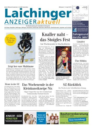 Laichinger Anzeiger 15.04.2015