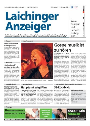 Laichinger Anzeiger 13.01.2010