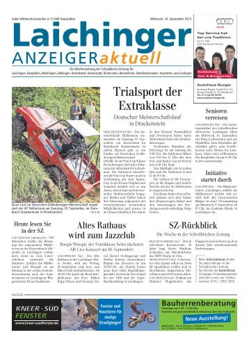 Laichinger Anzeiger 16.09.2015