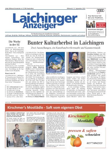 Laichinger Anzeiger 12.09.2018
