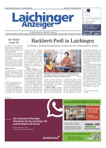 Laichinger Anzeiger 19.09.2018