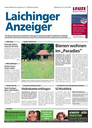 Laichinger Anzeiger 30.06.2010