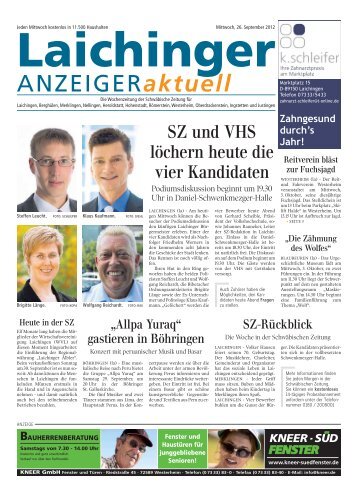 Laichinger Anzeiger 26.09.2012