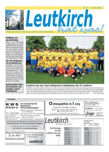 Leutkirch hat was 04.06.2008