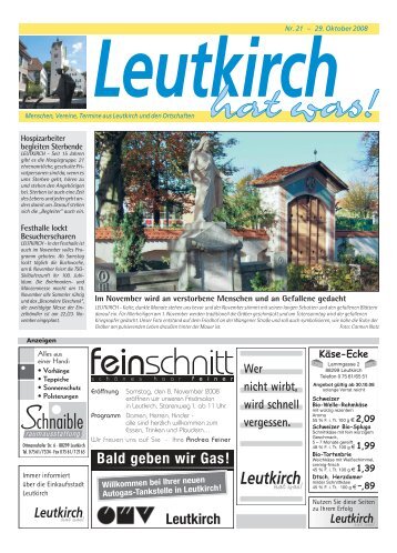 Leutkirch hat was 29.10.2008