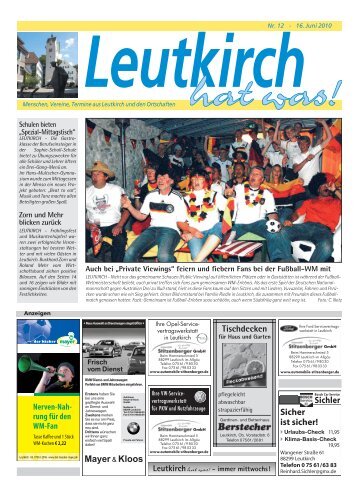 Leutkirch hat was 16.06.2010