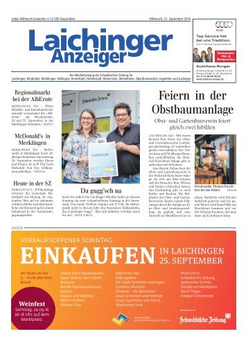 Laichinger Anzeiger 21.09.2016