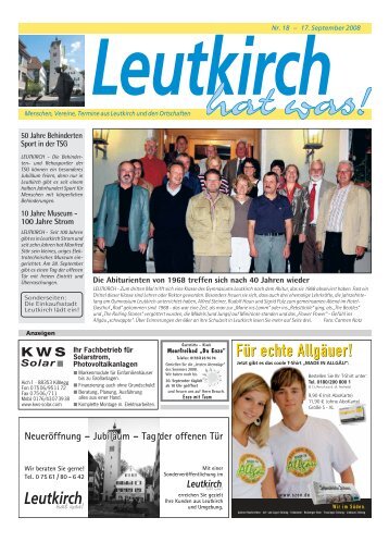Leutkirch hat was 17.09.2008