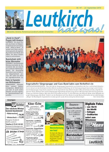 Leutkirch hat was 22.09.2010