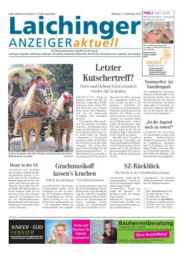 Laichinger Anzeiger 02.09.2015