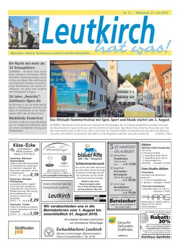 Leutkirch hat was 27.07.2016