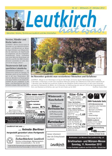 Leutkirch hat was 31.10.2012