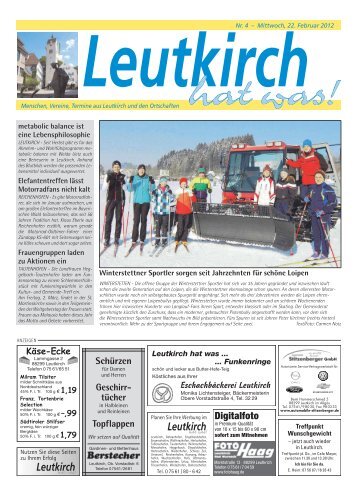 Leutkirch hat was 22.02.2012