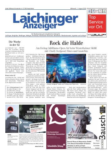 Laichinger Anzeiger 01.08.2018