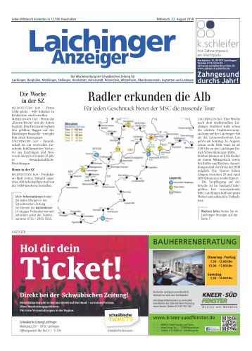 Laichinger Anzeiger 22.08.2018