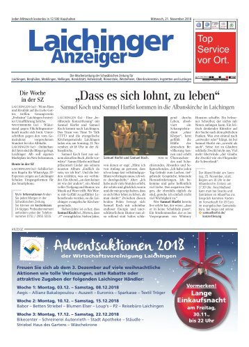 Laichinger Anzeiger 21.11.2018