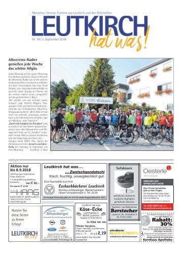 Leutkirch hat was 05.09.2018