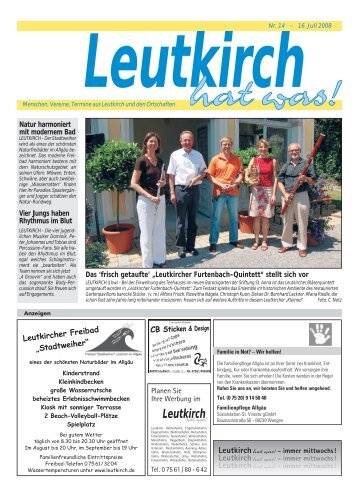 Leutkirch hat was 16.07.2008