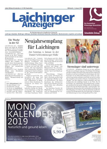 Laichinger Anzeiger 02.01.2019