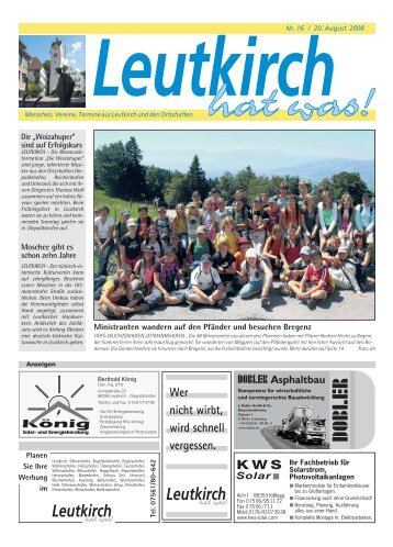 Leutkirch hat was 20.08.2008