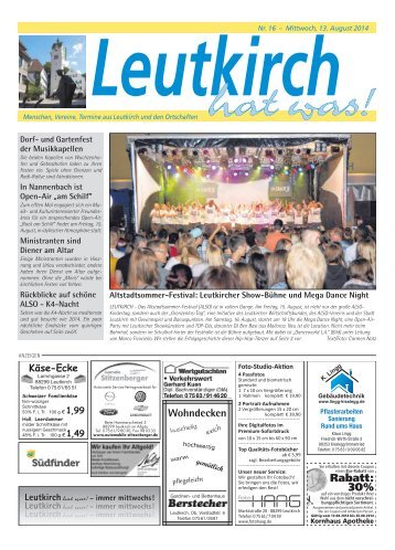 Leutkirch hat was 13.08.2014