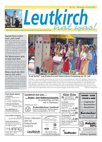 Leutkirch hat was 16.07.2014