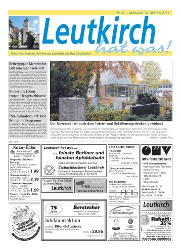 Leutkirch hat was 30.10.2013