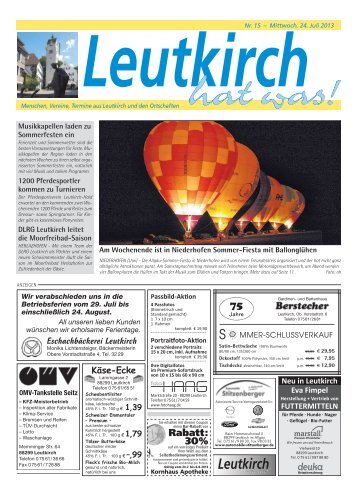 Leutkirch hat was 24.07.2013