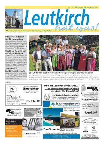 Leutkirch hat was 21.08.2013