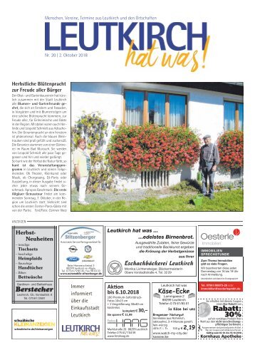 Leutkirch hat was 02.10.2018