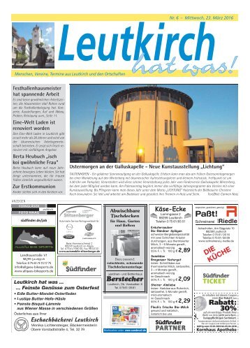 Leutkirch hat was 23.03.2016