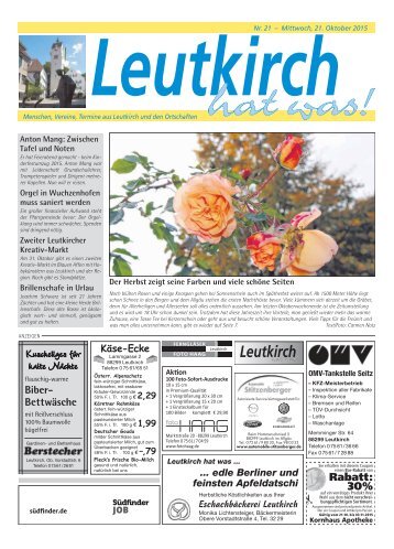 Leutkirch hat was 21.10.2015