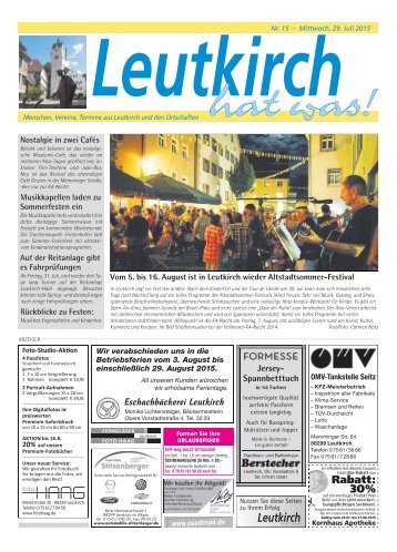 Leutkirch hat was 29.07.2015