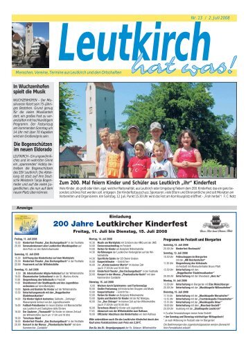 Leutkirch hat was 02.07.2008