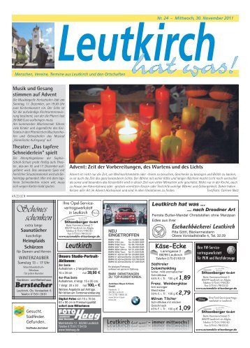 Leutkirch hat was 30.11.2011