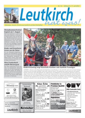 Leutkirch hat was 11.07.2012