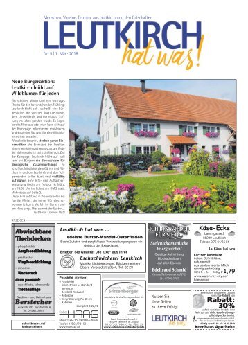 Leutkirch hat was 07.03.2018