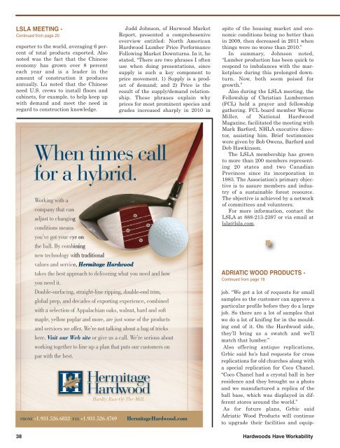 National Hardwood Magazine - March 2012