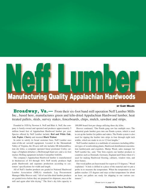 National Hardwood Magazine - March 2011