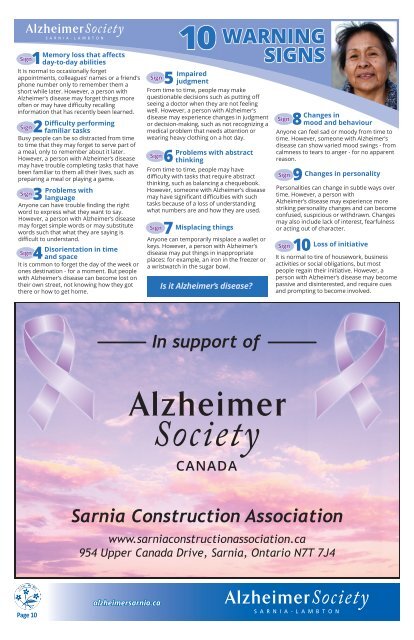 Alzheimer Society Info Guide Winter 2023