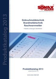 Produktkatalog 2013 - SONAX-ALARM