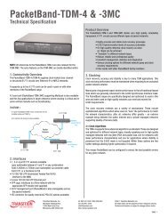 PacketBand-TDM-4 & -3MC - Transition Networks