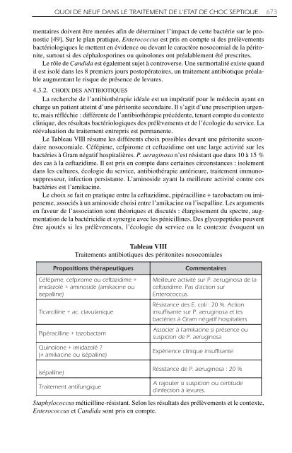 LAPAROTOMIE POUR SEPSIS INTRA-ABDOMINAL - Mapar