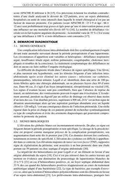 LAPAROTOMIE POUR SEPSIS INTRA-ABDOMINAL - Mapar