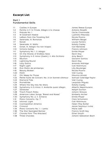 Expanding the Canon: table of contents