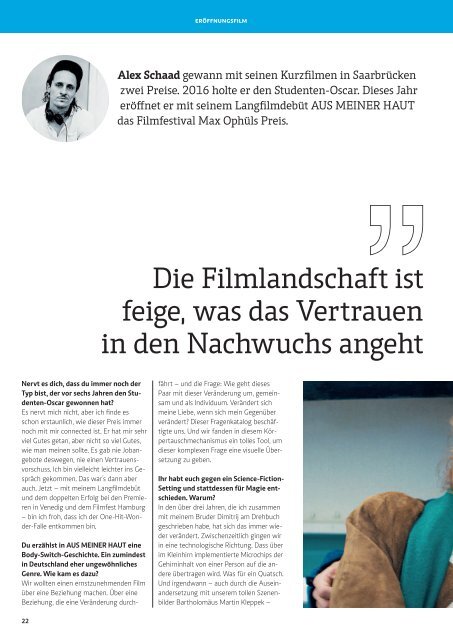 Programmmagazin des 44. Filmfestival Max Ophüls Preis 2023