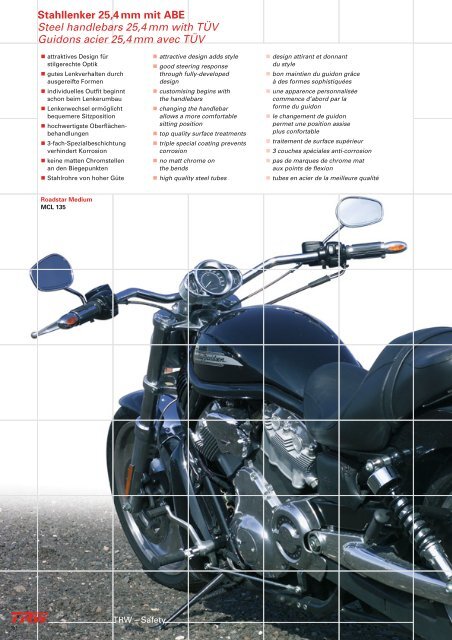 XDB500D i 2010 – Motorrad Zubehör Motorcycle accessories ... - TRW