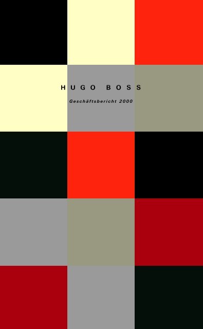 Geschäftsbericht 2000 ohne Bilder - HUGO BOSS AG