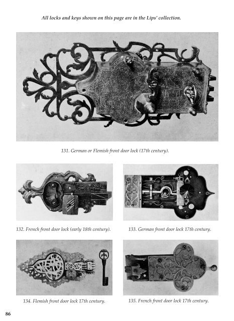 Locks and Keys Throughout the Ages